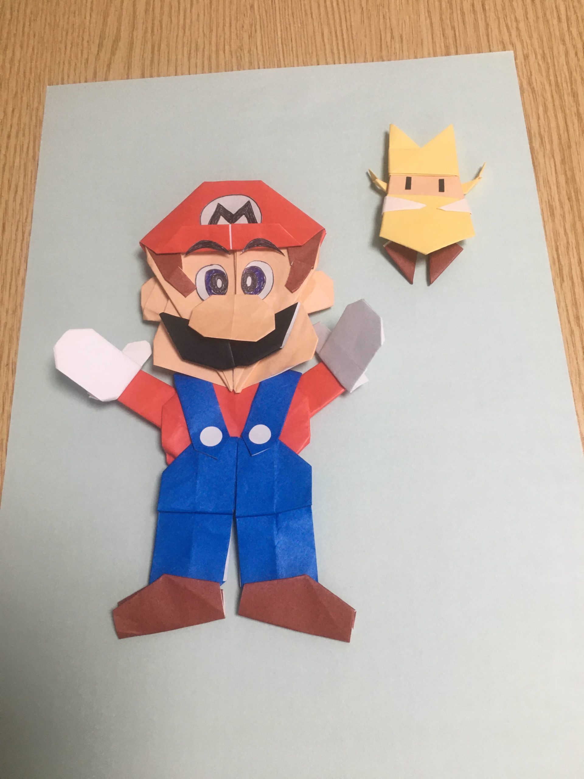 ペーパーマリオとオリガミキングを 折り紙で折りました 手作りおもちゃ