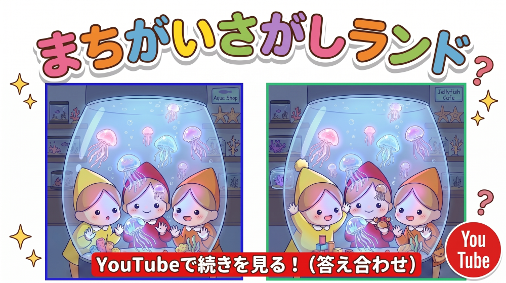 まちがいさがしランド YouTubeで続きを見る
